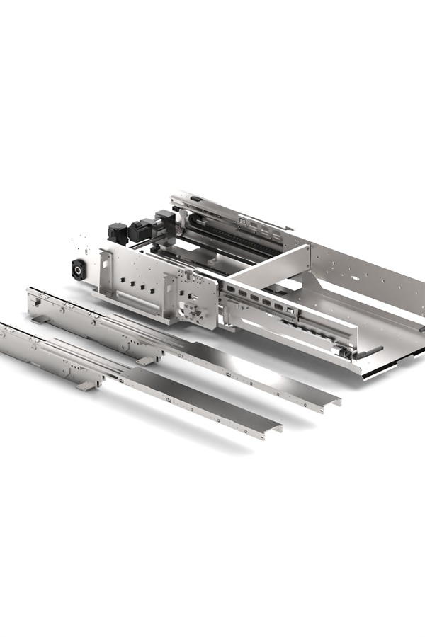 Precision-Ground Telescopic Rails and Forks for AS/RS Stacker Crane